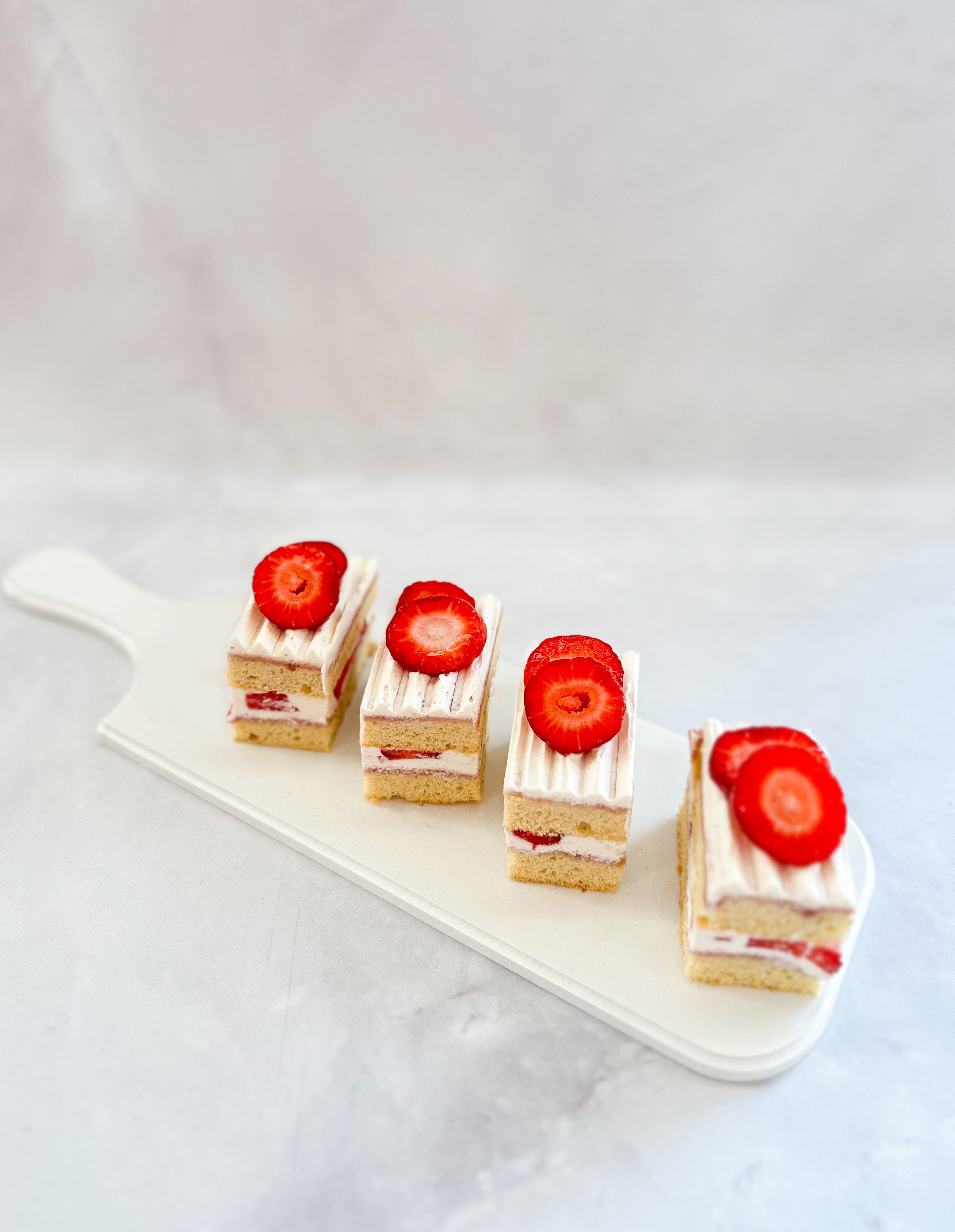 Strawberries & Cream White Cake
