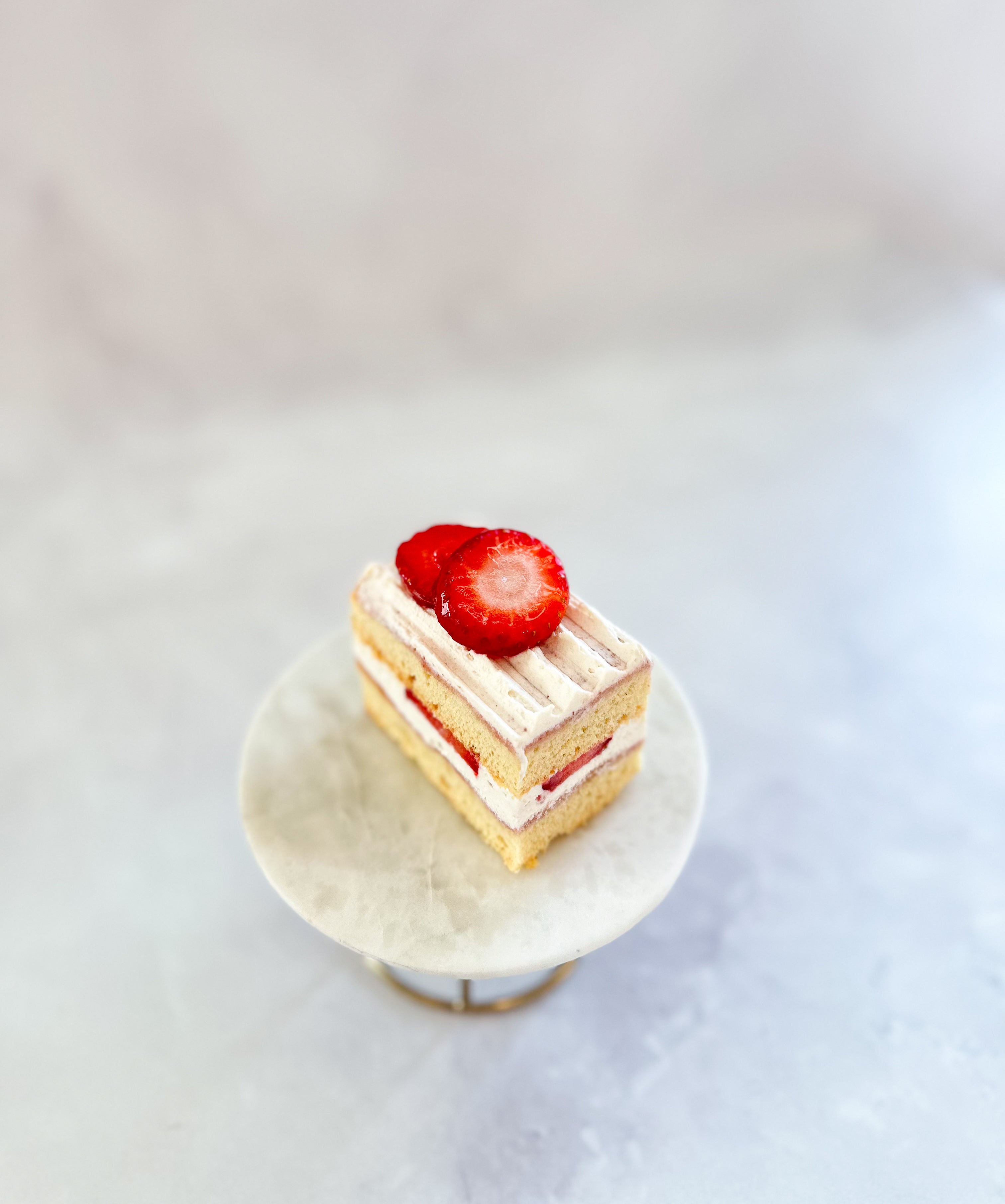 Strawberries & Cream White Cake