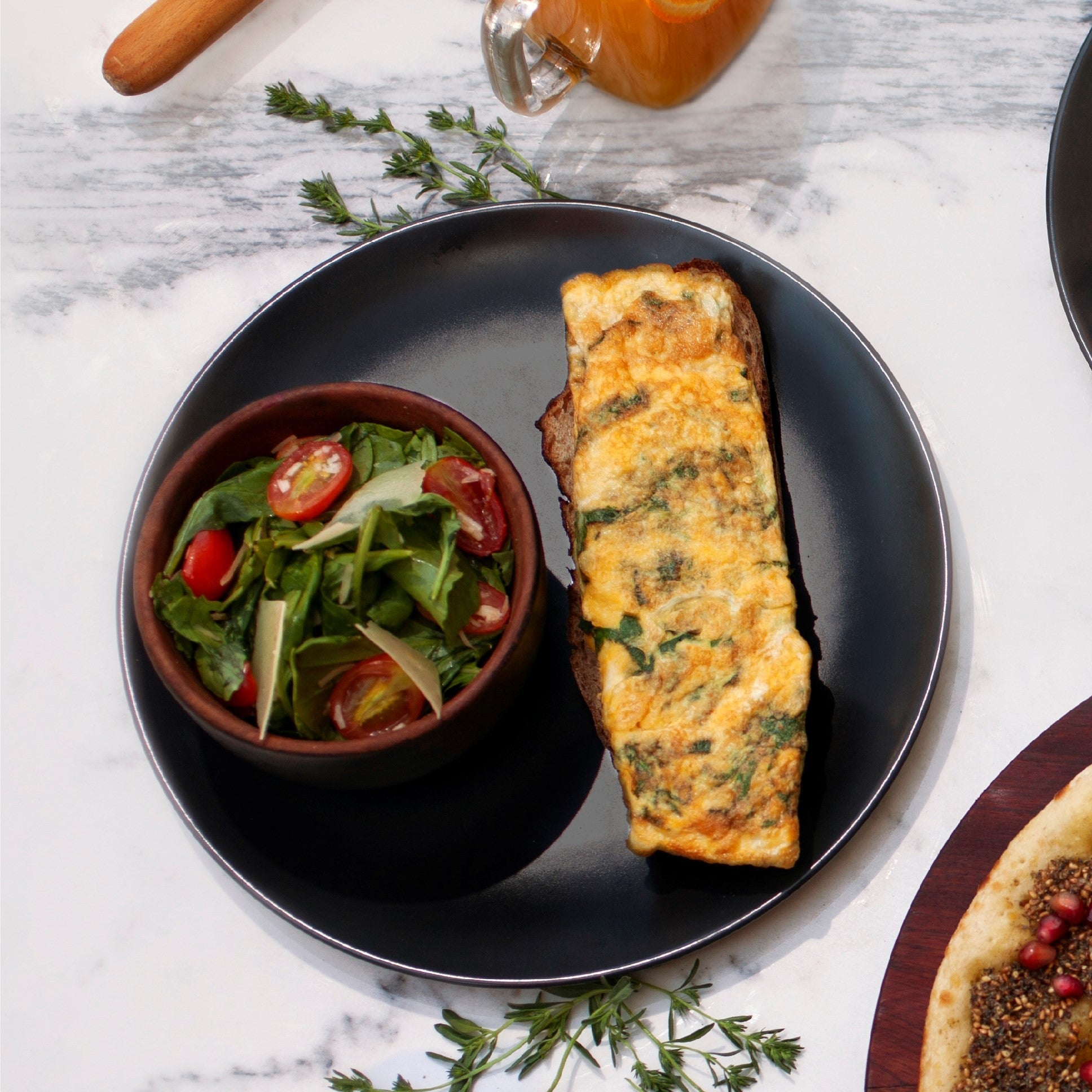 CHEESE & SPINACH OMELETTE