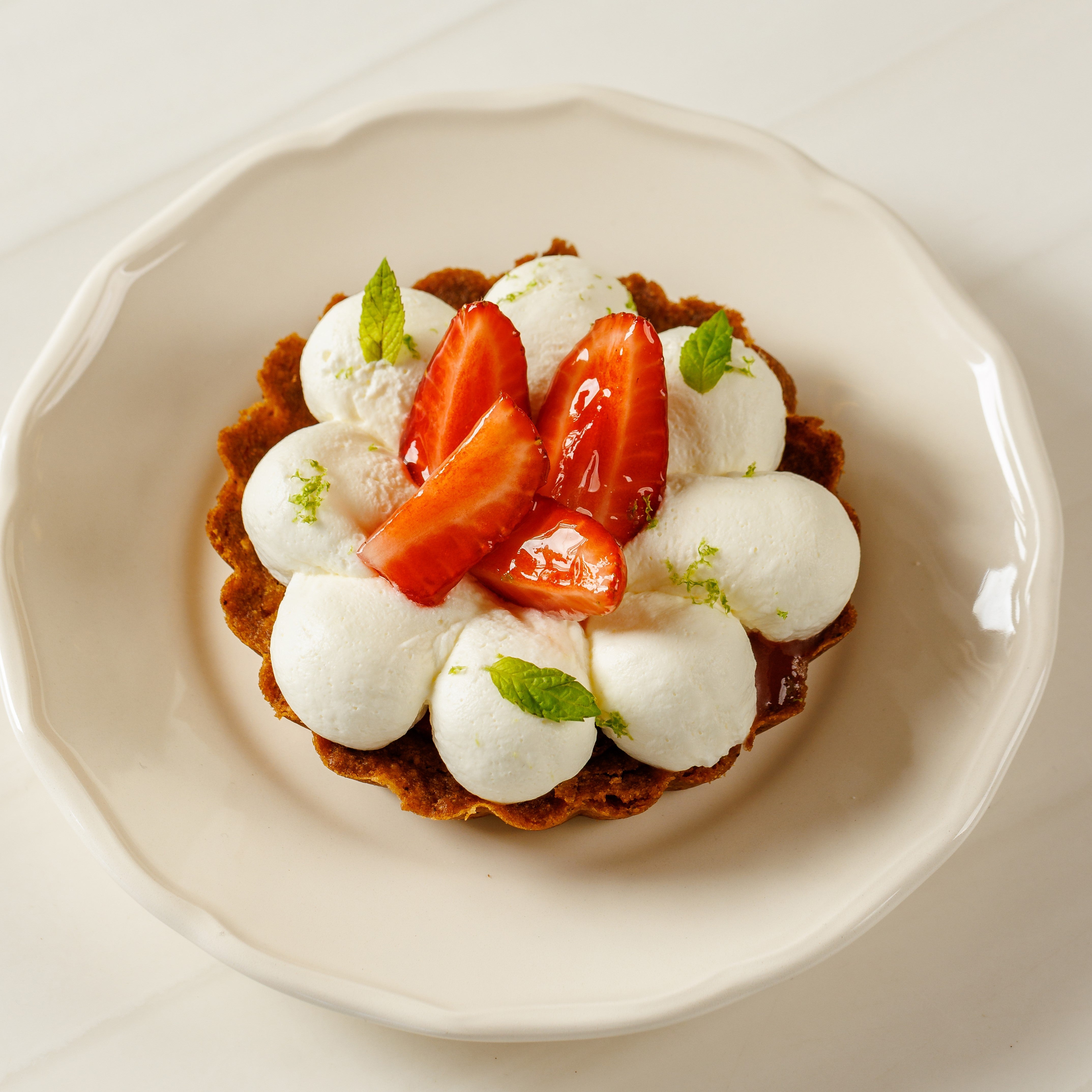 Hazelnut Strawberry Tart