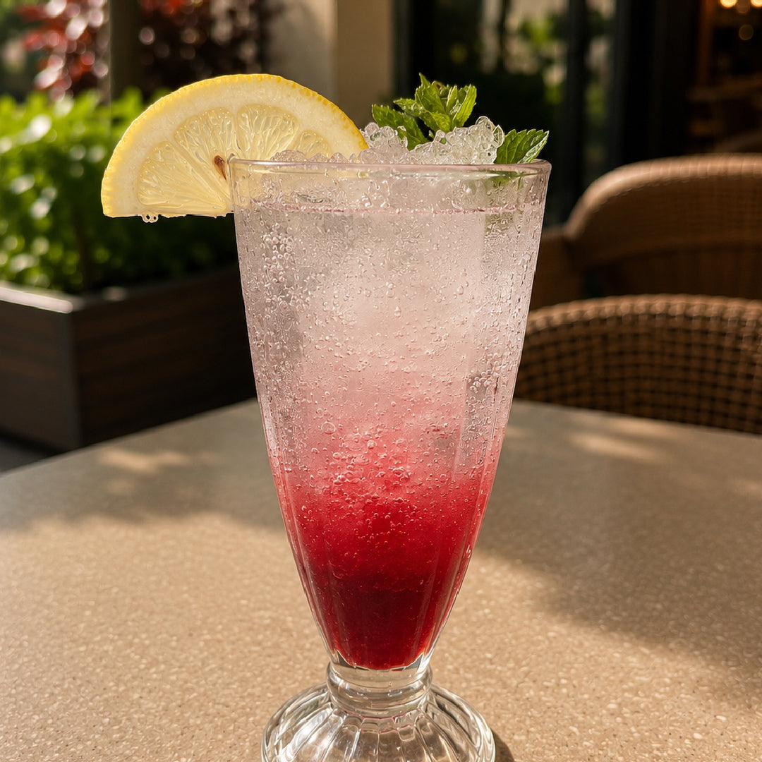 RASPBERRY & LIME-MINT COOLER