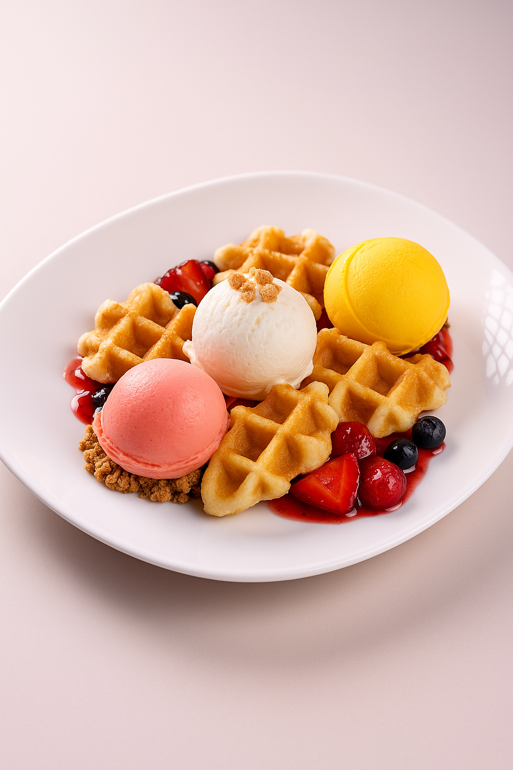 Waffle Trio Bliss